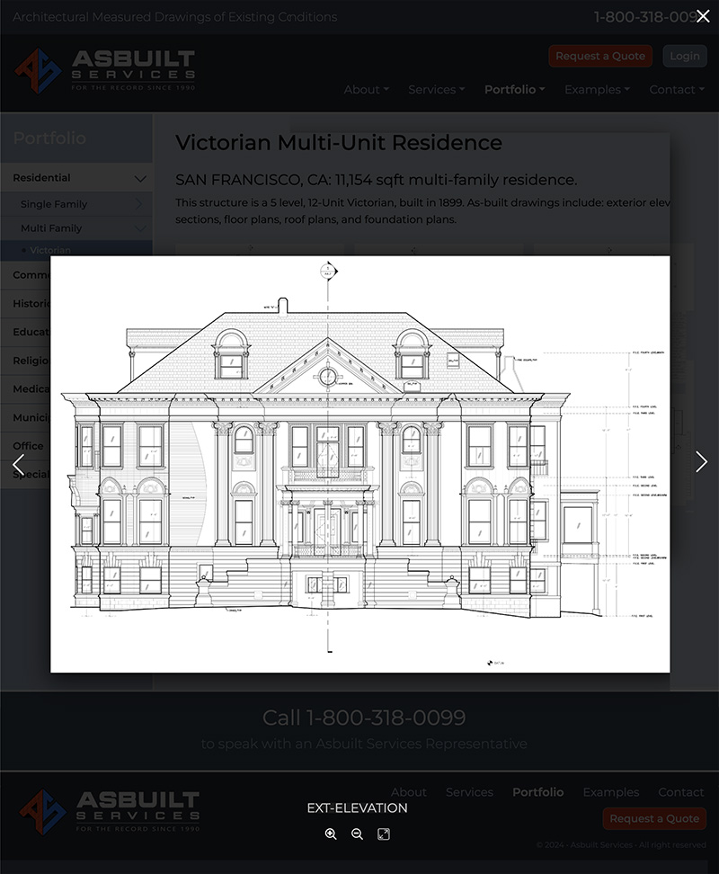 Architectural Drawings Website Design