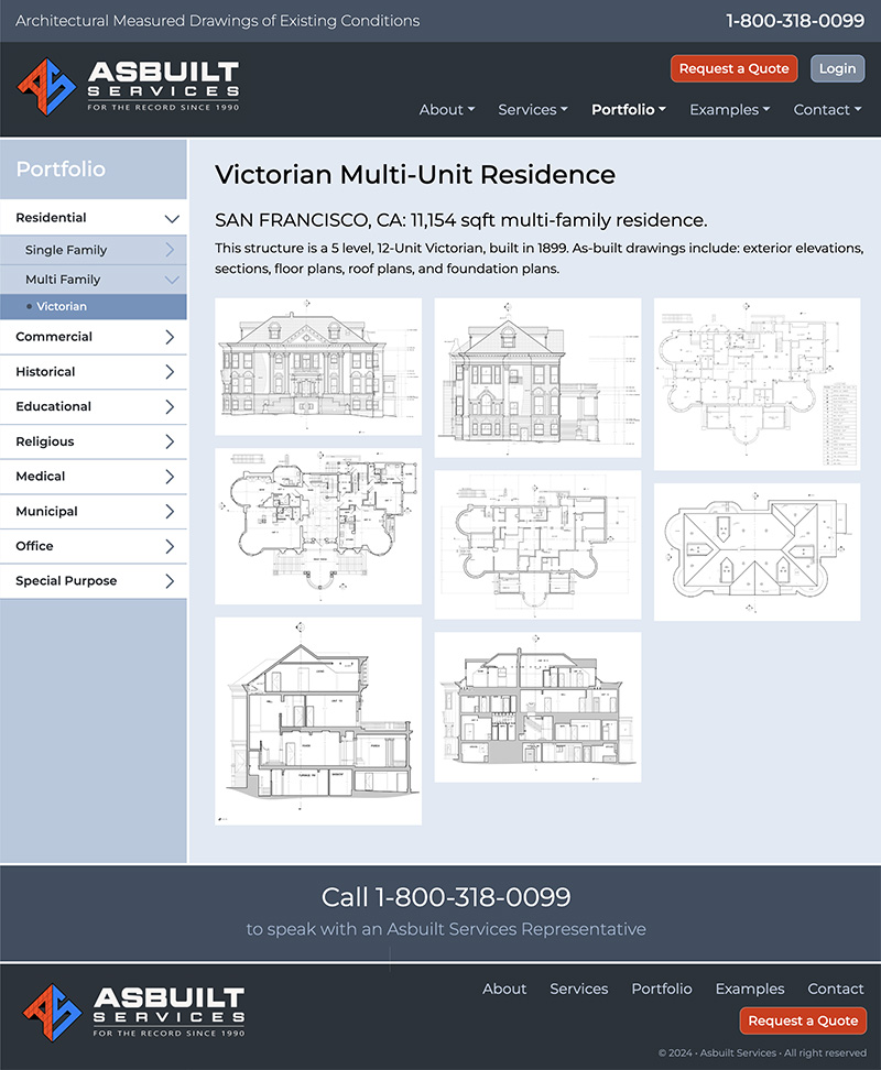 Architectural Drawings Website Design